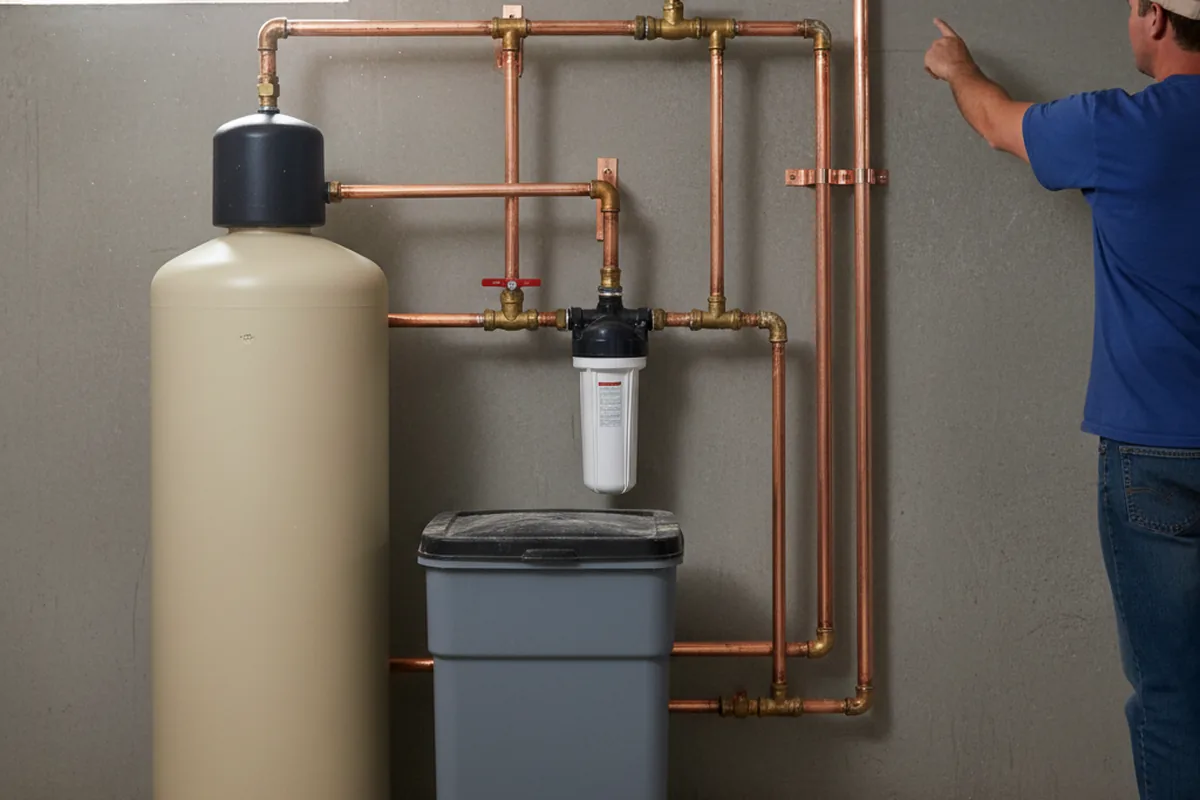 Whole-house water treatment system installed in Iola